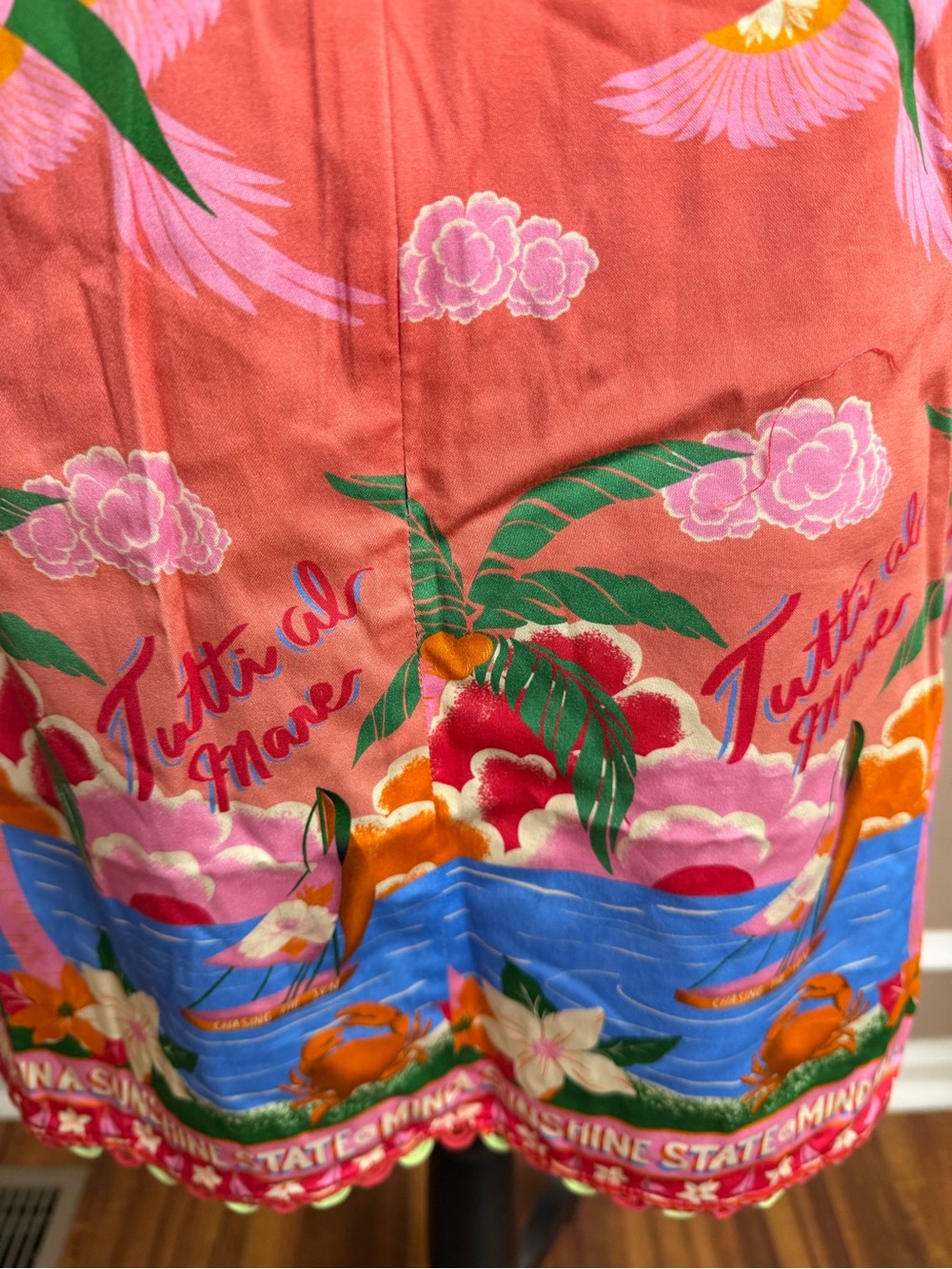 Alden Adair Millie Dress Paradise Print Small NWT - Picture 9 of 14